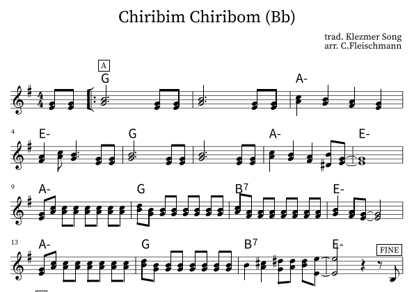 Chiribim Chiribom (arr. Christoph Fleischmann)