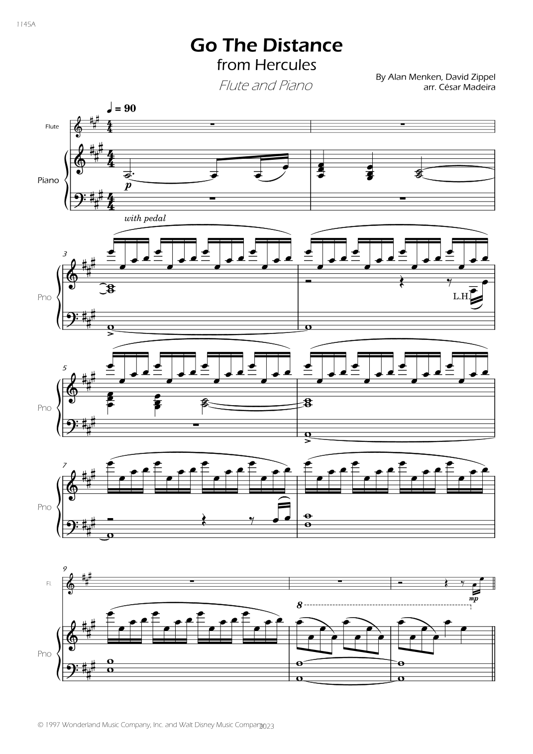 Go The Distance (arr. César Madeira)