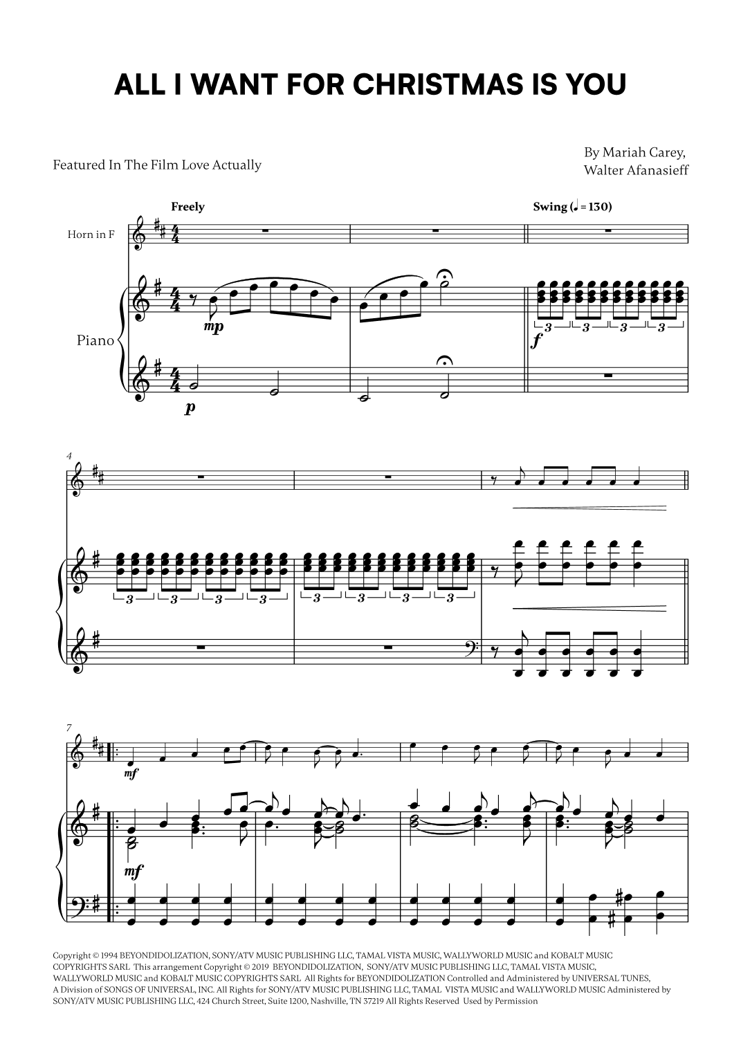 All I Want For Christmas Is You (arr. Cadenza Editions)
