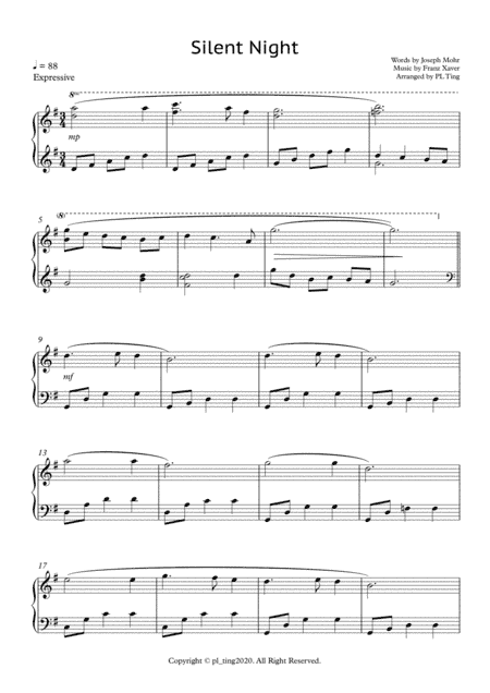 Silent Night (arr. PL Ting)