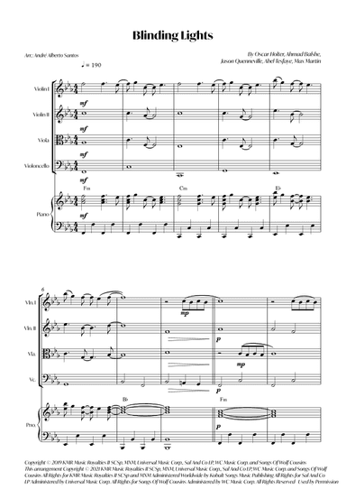 Blinding Lights (arr. André Alberto Santos)