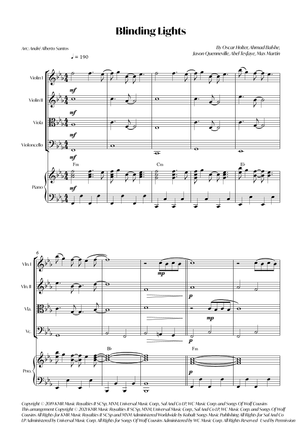 Blinding Lights (arr. André Alberto Santos)