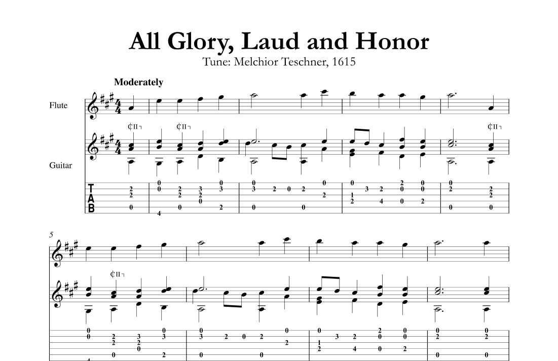 All Glory, Laud and Honor (arr. Mark Phillips)