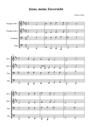 Jesus, meine Zuversicht (arr. Wesley S. SIlva)