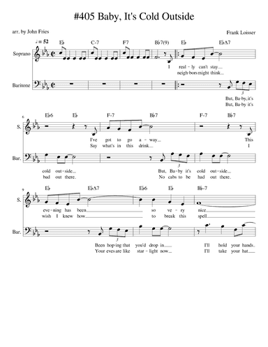 Baby, It's Cold Outside (arr. John Fries)