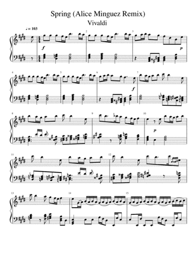 Spring (Alice Minguez Remix) (arr. Alice Minguez)