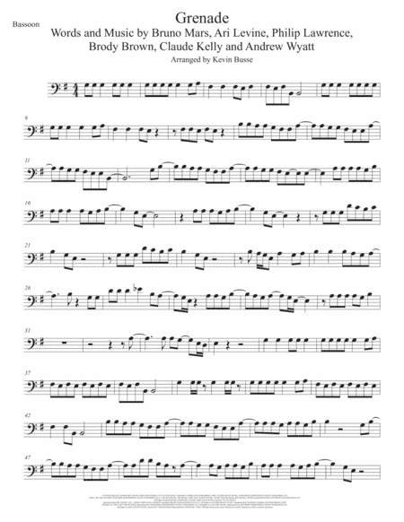Grenade (arr. Kevin Busse)