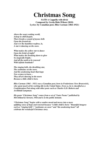 CHRISTMAS SONG