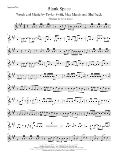 Blank Space (arr. Kevin Busse)