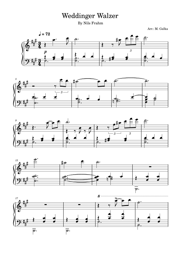 Weddinger Walzer (arr. M. Galka)