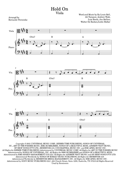 Hold On (arr. Bernardo Thronicke)