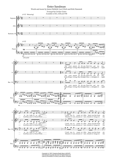 Enter Sandman (arr. Carolyn Goates)