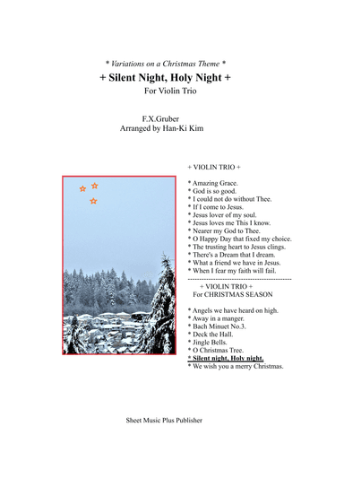 Silent night, Holy night (For 3 Violins, 2vns and Va) (arr. Han-Ki Kim)