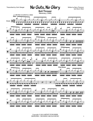 No Guts, No Glory (arr. Colin Stanger)