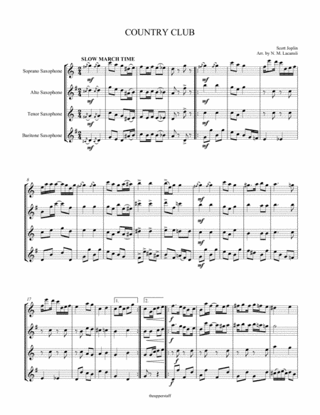 Country Club (arr. Nick Lacanski)