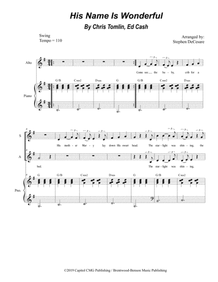 His Name Is Wonderful (arr. Stephen DeCesare)
