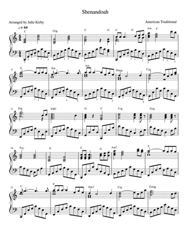 Shenandoah (arr. Julie Kirby)