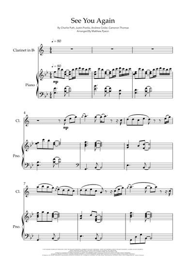 See You Again (arr. Matthew pyeon)