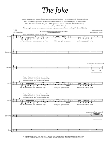 The Joke (arr. Katherine Bodor)