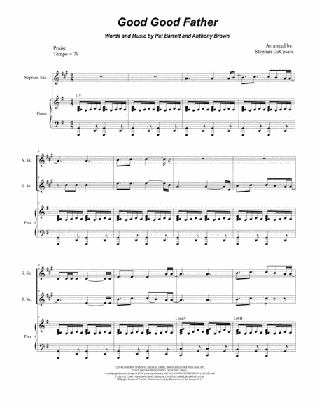 Good Good Father (arr. Stephen DeCesare)