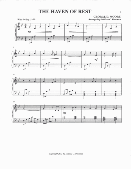 The Haven of Rest (arr. Melissa C. Westman)