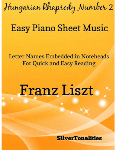 Hungarian Rhapsody Number 2 Easy Piano Sheet Music (arr. SilverTonalities)