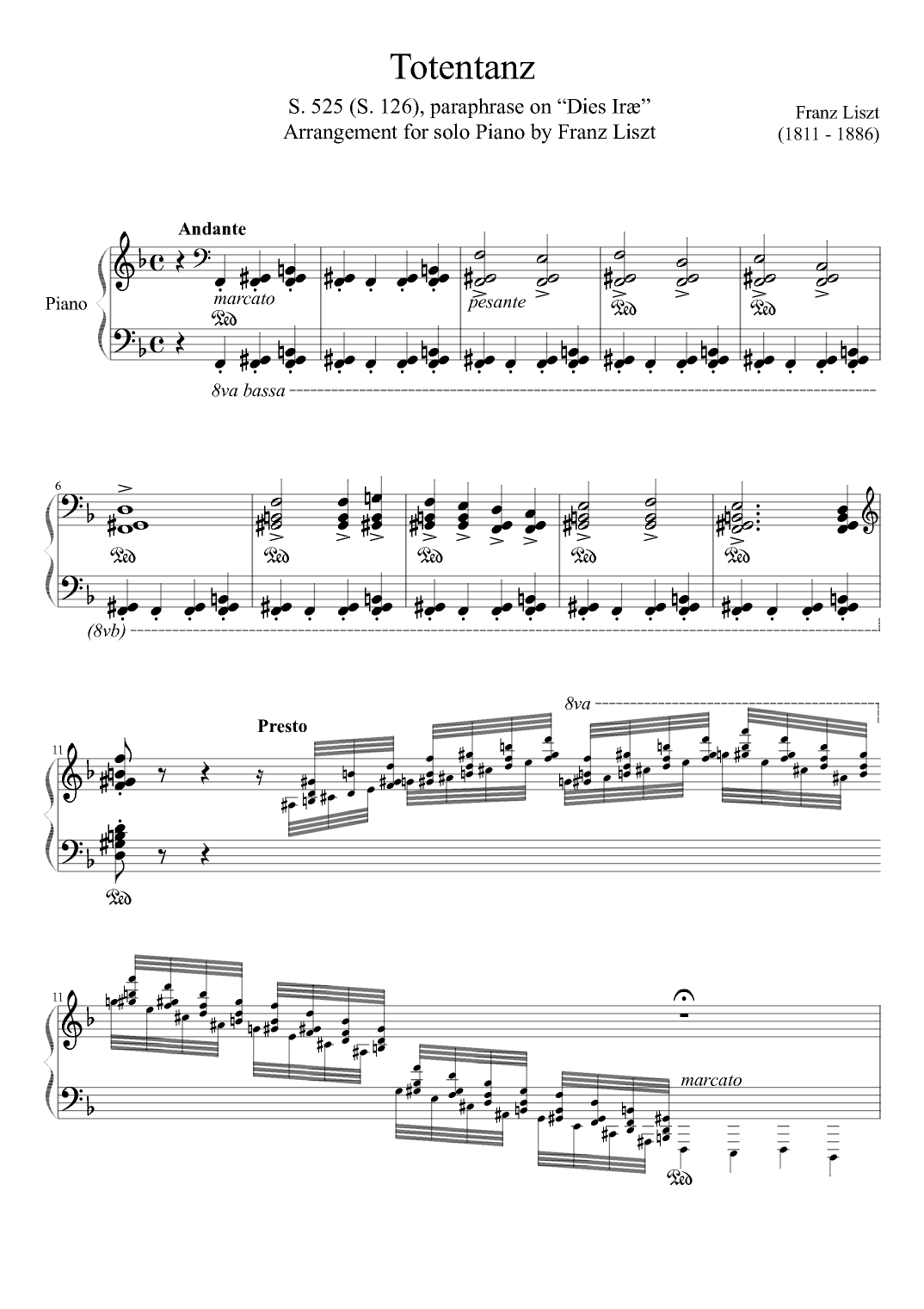 Totentanz, S. 525 (arr. Zachary Corbett)