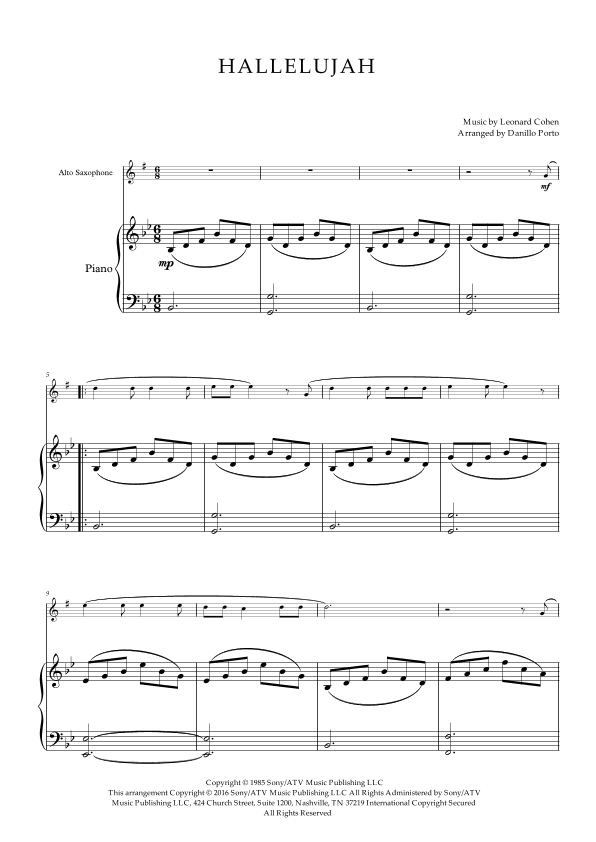 Hallelujah (arr. Danillo Porto)