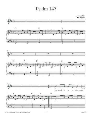 Psalm 147 (arr. Hal Wright)