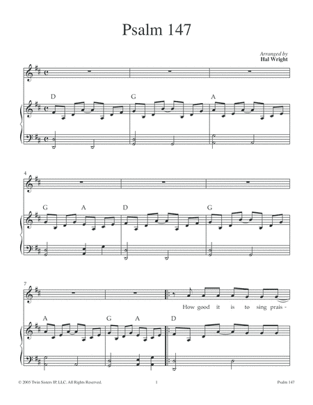 Psalm 147 (arr. Hal Wright)