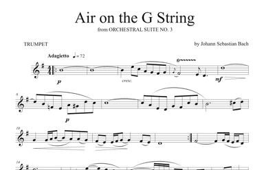 Air On the G String (Trumpet Solo) (arr. P. R. Frederick)