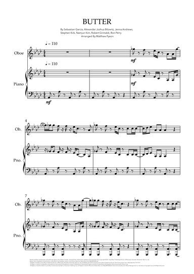 Butter (arr. Matthew pyeon)