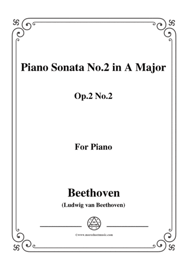 Beethoven-Piano Sonata No.2 in A Major Op.2 No.2,for piano (arr. MSM)