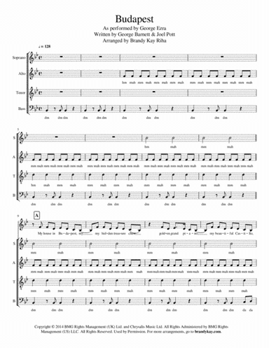 Budapest (arr. BK Riha / Brandy Kay Riha)