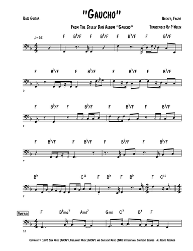 Gaucho (arr. Accubass)