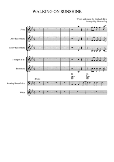 Walking On Sunshine (arr. Sharon Guy)