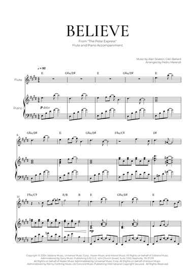 Believe (arr. Pedro Merendi)
