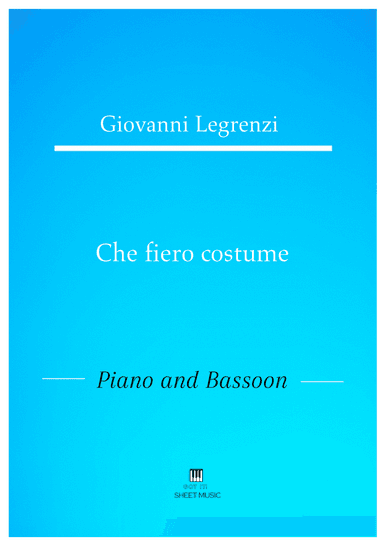 Legrenzi - Che fiero costume (Piano and Bassoon) (arr. ANDRE LAITANO)
