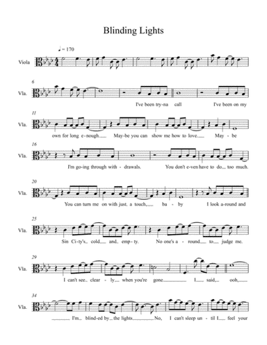 Blinding Lights (arr. Deena Corkindale)