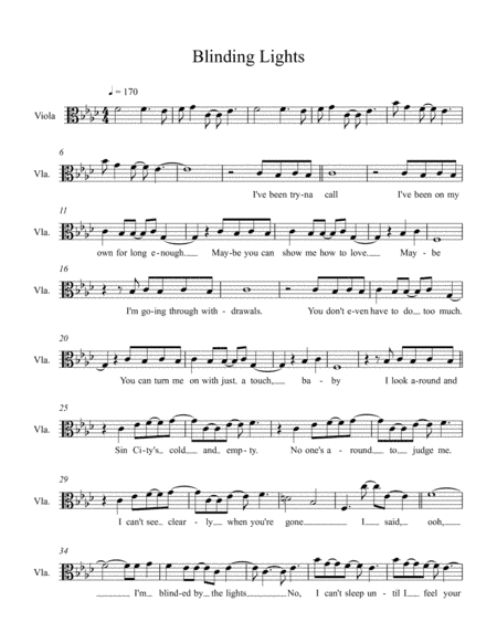 Blinding Lights (arr. Deena Corkindale)