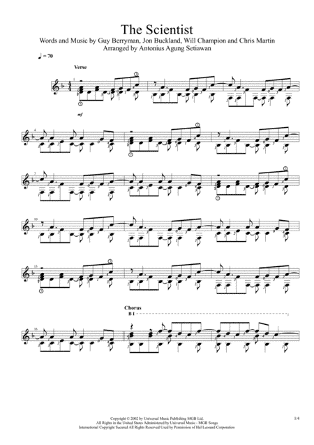 The Scientist (arr. Antonius Agung Setiawan)