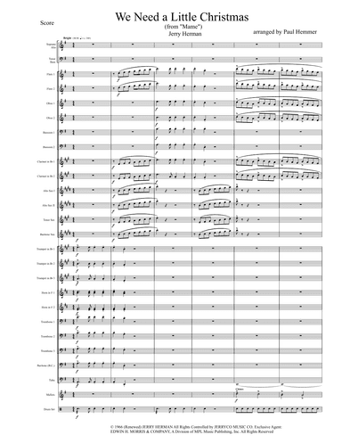 We Need A Little Christmas (arr. Paul Hemmer)