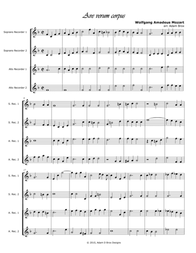 Mozart - Ave verum corpus (arr. Adam Brox)