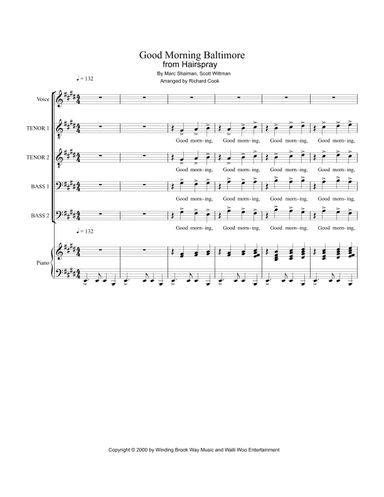 Good Morning Baltimore (arr. Richard Cook)