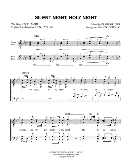 Silent Night, Holy Night (arr. Jon Nicholas)