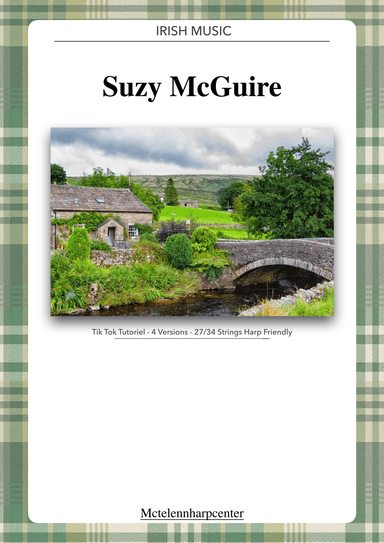 Suzy McGuire - Irish melody - beginner & 27 String Harp - 4 Versions | McTelenn Harp Center (arr. Eve McTelenn)