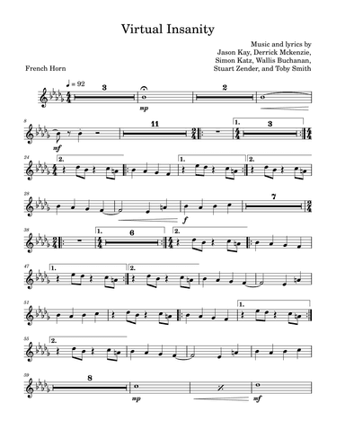Virtual Insanity (arr. David Lartey)