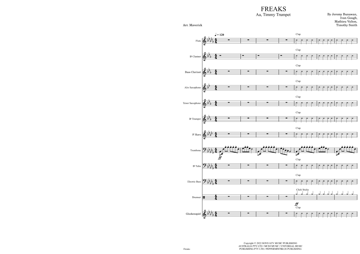 Freaks (arr. Maverick)