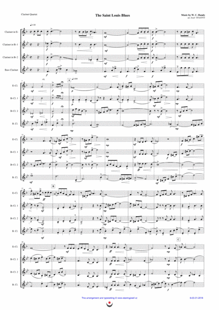 The Saint Louis Blues (arr. Josef STASTNY)
