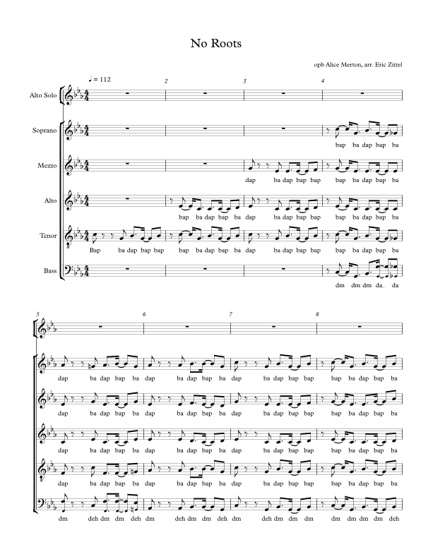 No Roots (arr. Eric Zittel)